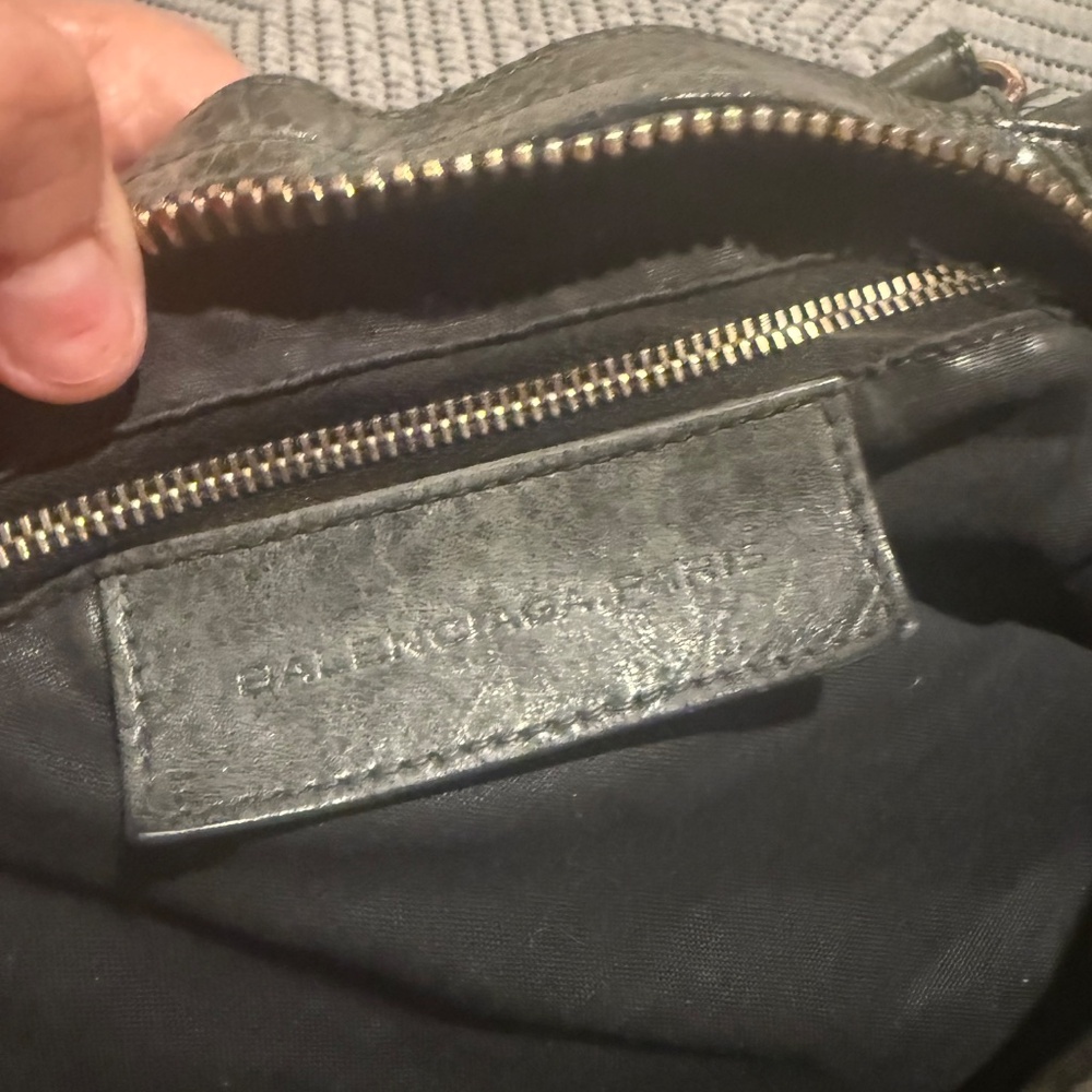 Balenciaga city Bag Large Dark Gray Leather Satchel with giant 21 Gold Hardware - Picture 6 of 13